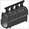 Recyfix� Hicap F - Caniveau � fente avec gorge en fonte